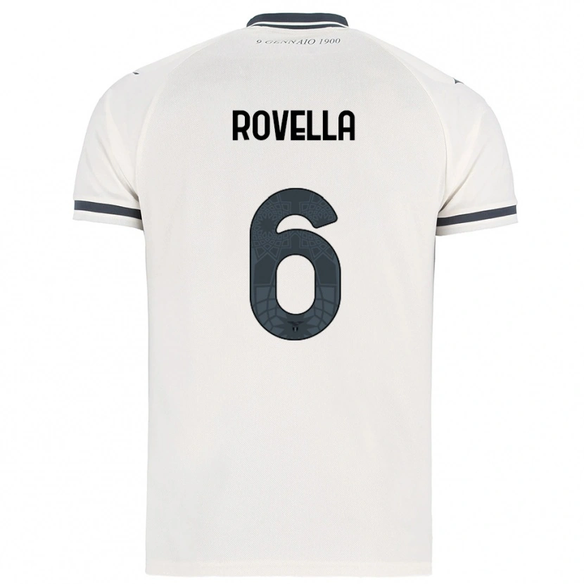 Danxen Hombre Camiseta Nicolò Rovella #6 Blanco Marino 2ª Equipación 2025/26 La Camisa México