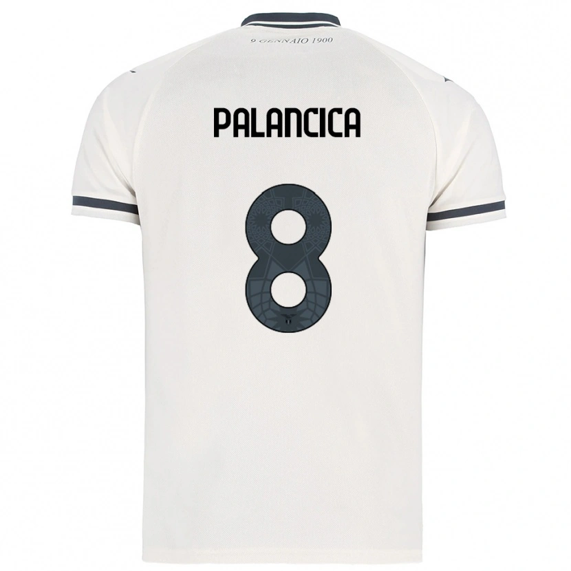 Danxen Hombre Camiseta Cristian Palancica #8 Blanco Marino 2ª Equipación 2025/26 La Camisa México