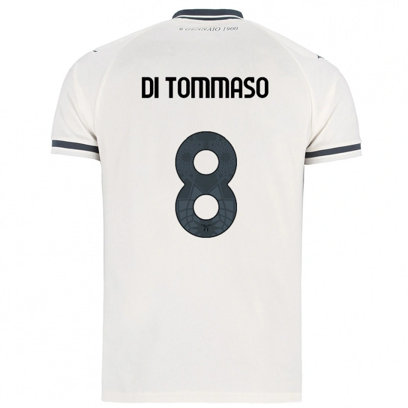 Danxen Hombre Camiseta Leonardo Di Tommaso #8 Blanco Marino 2ª Equipación 2025/26 La Camisa México
