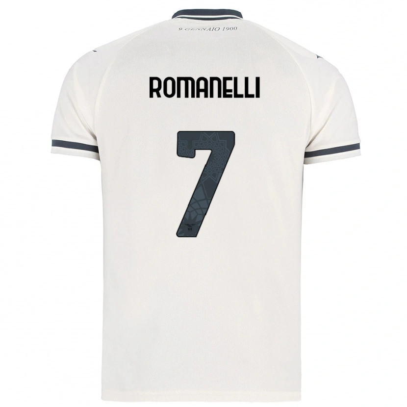 Danxen Hombre Camiseta Nicolas Romanelli #7 Blanco Marino 2ª Equipación 2025/26 La Camisa México