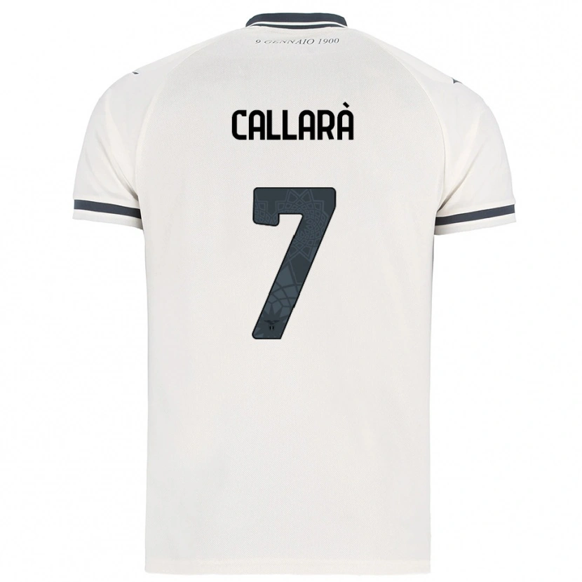 Danxen Hombre Camiseta Nicholas Callarà #7 Blanco Marino 2ª Equipación 2025/26 La Camisa México