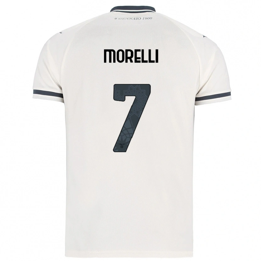 Danxen Hombre Camiseta Matteo Morelli #7 Blanco Marino 2ª Equipación 2025/26 La Camisa México