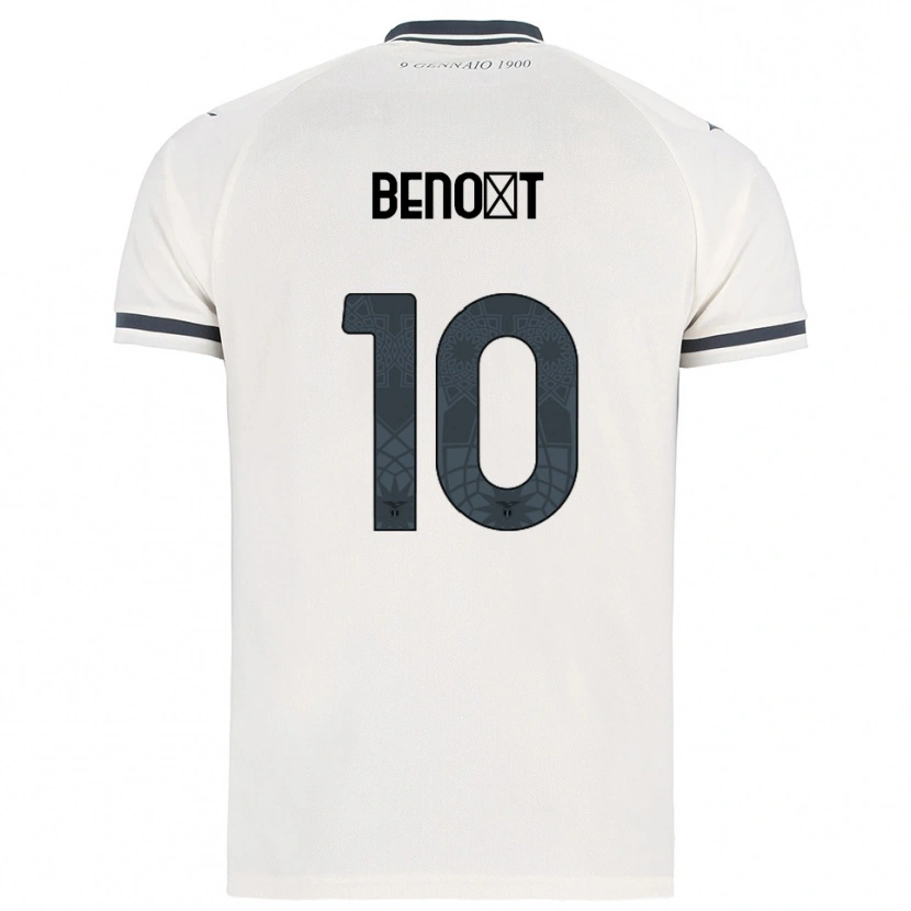 Danxen Hombre Camiseta Alice Benoît #10 Blanco Marino 2ª Equipación 2025/26 La Camisa México
