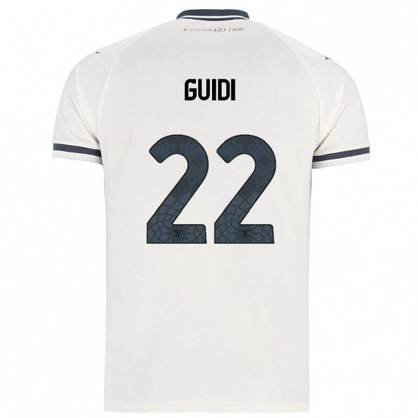 Danxen Hombre Camiseta Emma Guidi #22 Blanco Marino 2ª Equipación 2025/26 La Camisa México