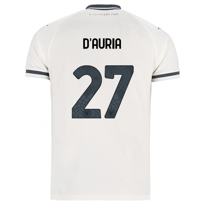 Danxen Hombre Camiseta Federica D'auria #27 Blanco Marino 2ª Equipación 2025/26 La Camisa México