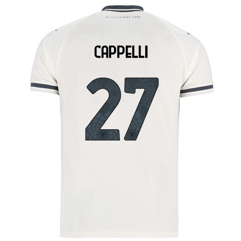 Danxen Hombre Camiseta Tommaso Cappelli #27 Blanco Marino 2ª Equipación 2025/26 La Camisa México