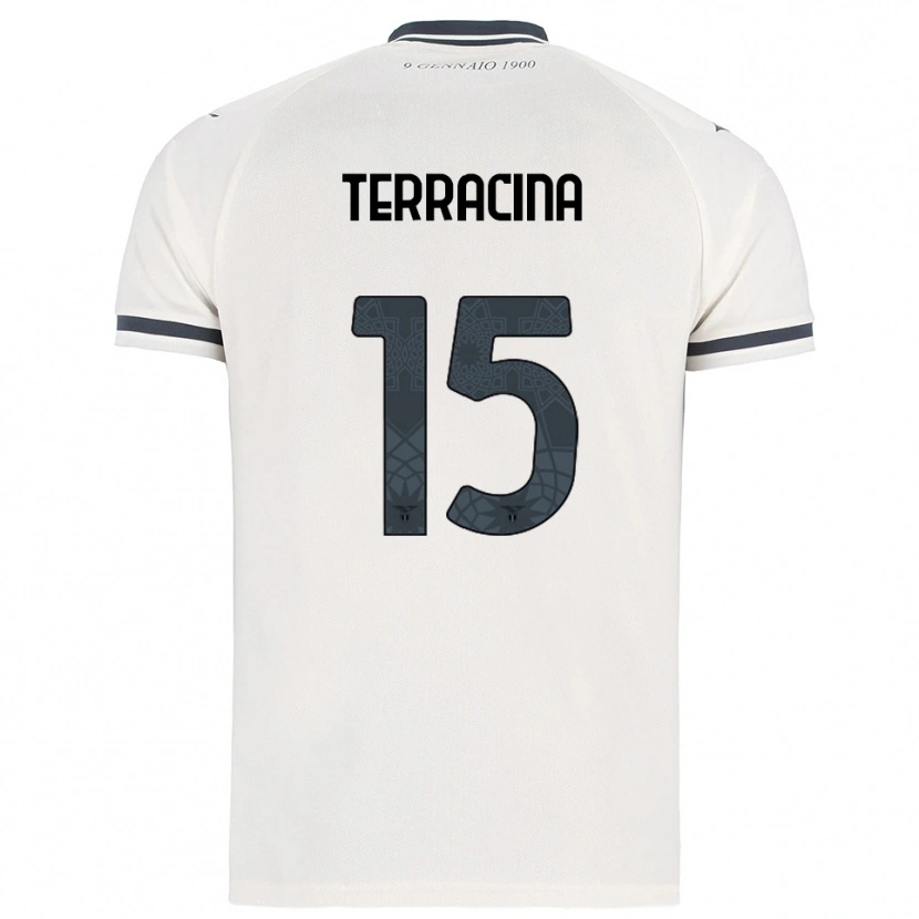 Danxen Hombre Camiseta Gavriel Terracina #15 Blanco Marino 2ª Equipación 2025/26 La Camisa México