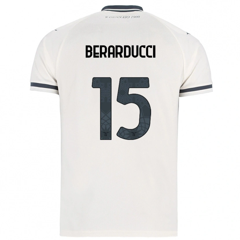 Danxen Hombre Camiseta Martina Berarducci #15 Blanco Marino 2ª Equipación 2025/26 La Camisa México