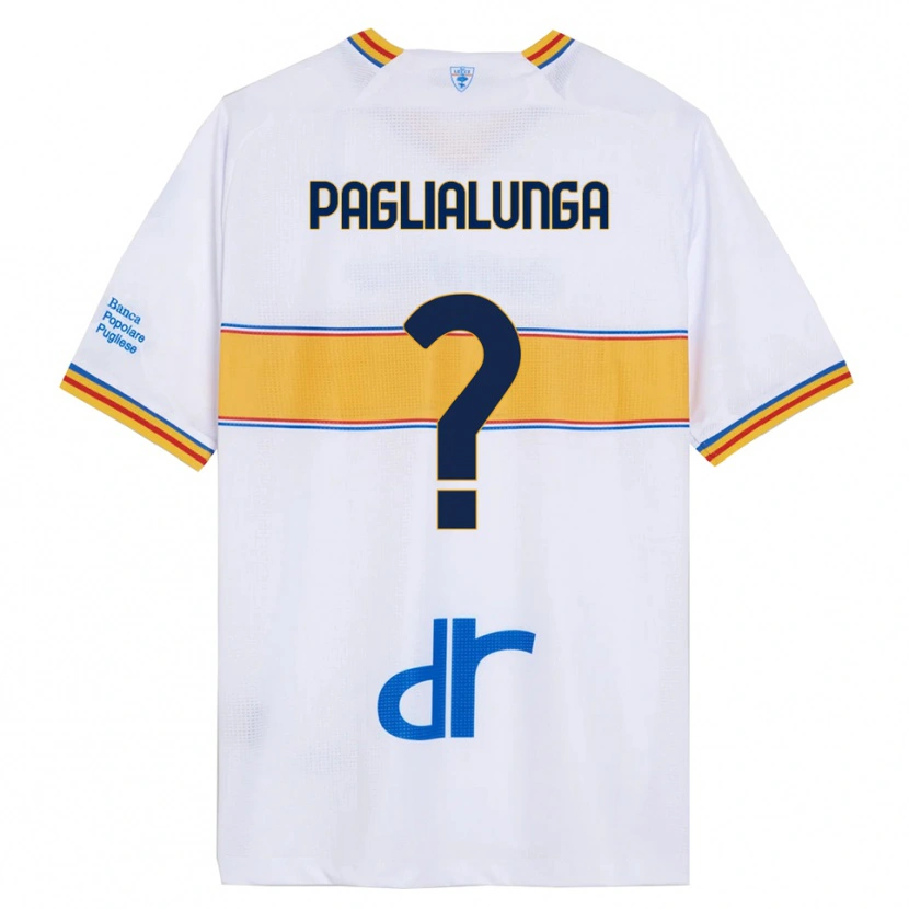 Danxen Hombre Camiseta Robert Paglialunga #0 Blanco Amarillo 2ª Equipación 2025/26 La Camisa México