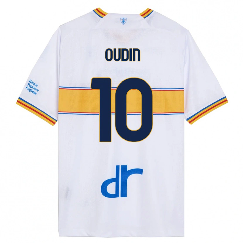 Danxen Hombre Camiseta Rémi Oudin #10 Blanco Amarillo 2ª Equipación 2025/26 La Camisa México