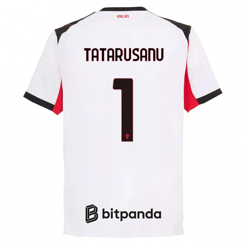 Danxen Hombre Camiseta Ciprian Tatarusanu #1 Blanco Negro 2ª Equipación 2025/26 La Camisa México