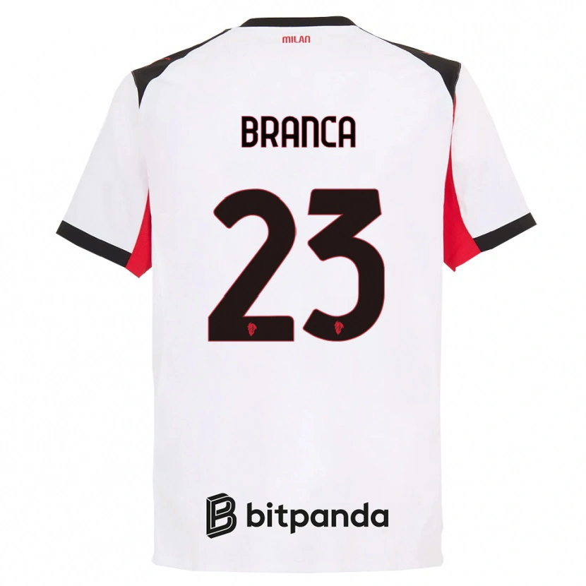 Danxen Hombre Camiseta Simone Branca #23 Blanco Negro 2ª Equipación 2025/26 La Camisa México