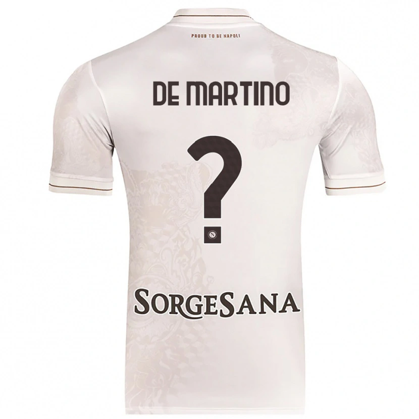 Danxen Hombre Camiseta Enrico Pio De Martino #0 Champán Marrón 2ª Equipación 2025/26 La Camisa México