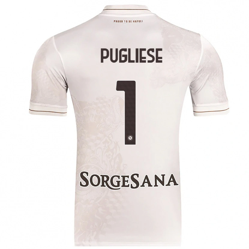 Danxen Hombre Camiseta Claudio Pugliese #1 Champán Marrón 2ª Equipación 2025/26 La Camisa México