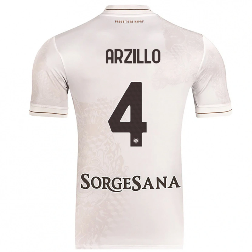 Danxen Hombre Camiseta Antonino Arzillo #4 Champán Marrón 2ª Equipación 2025/26 La Camisa México