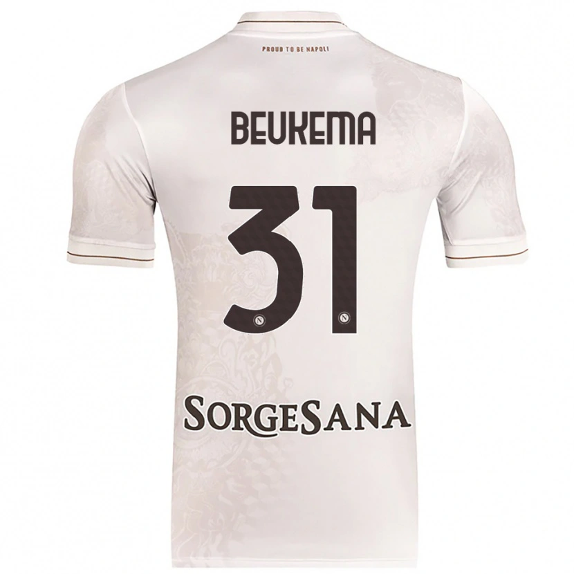 Danxen Hombre Camiseta Sam Beukema #31 Champán Marrón 2ª Equipación 2025/26 La Camisa México