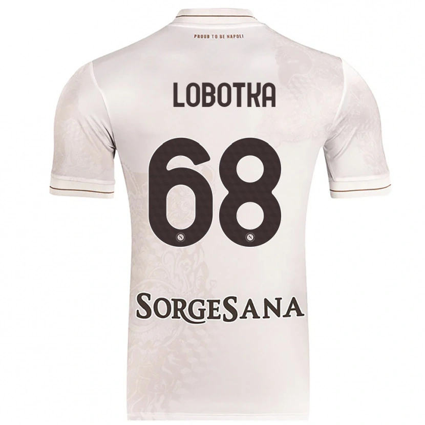Danxen Hombre Camiseta Stanislav Lobotka #68 Champán Marrón 2ª Equipación 2025/26 La Camisa México