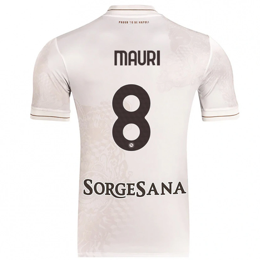 Danxen Hombre Camiseta Claudia Mauri #8 Champán Marrón 2ª Equipación 2025/26 La Camisa México