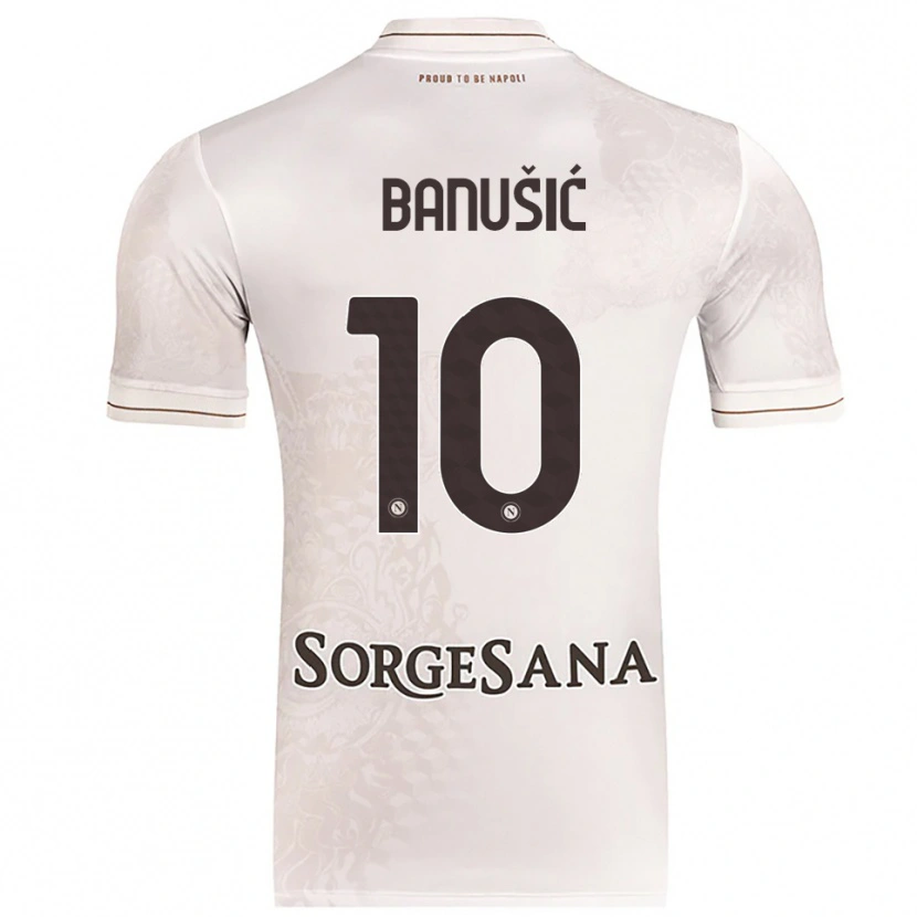 Danxen Hombre Camiseta Marija Maredinho Banušić #10 Champán Marrón 2ª Equipación 2025/26 La Camisa México