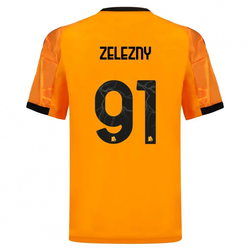 Danxen Hombre Camiseta Radoslaw Zelezny #91 Naranja Negro 2ª Equipación 2025/26 La Camisa México