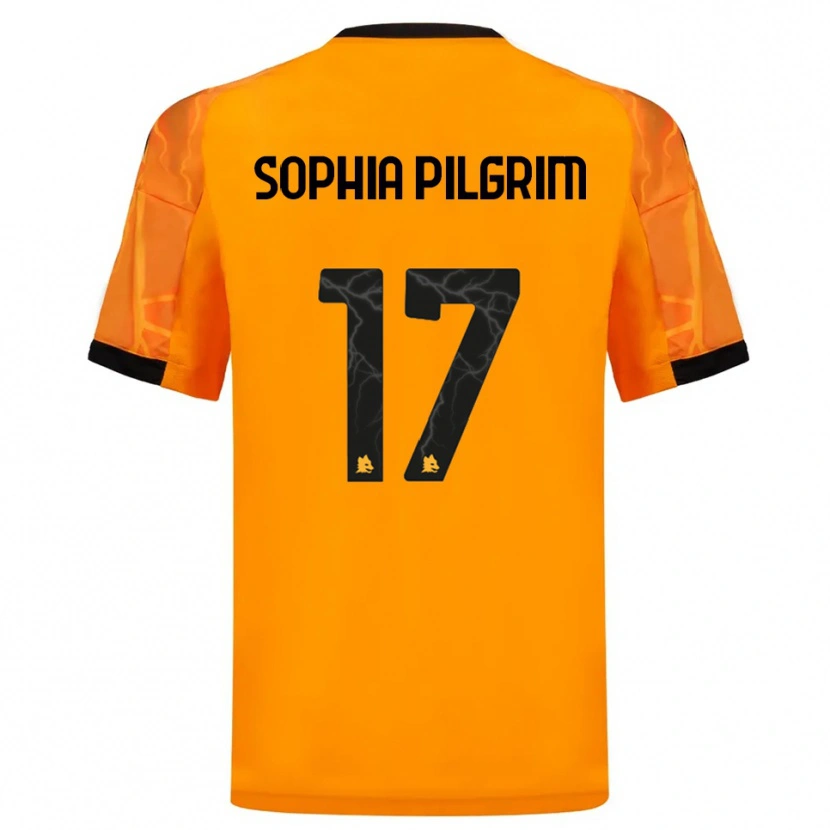 Danxen Hombre Camiseta Alayah Sophia Pilgrim #17 Naranja Negro 2ª Equipación 2025/26 La Camisa México