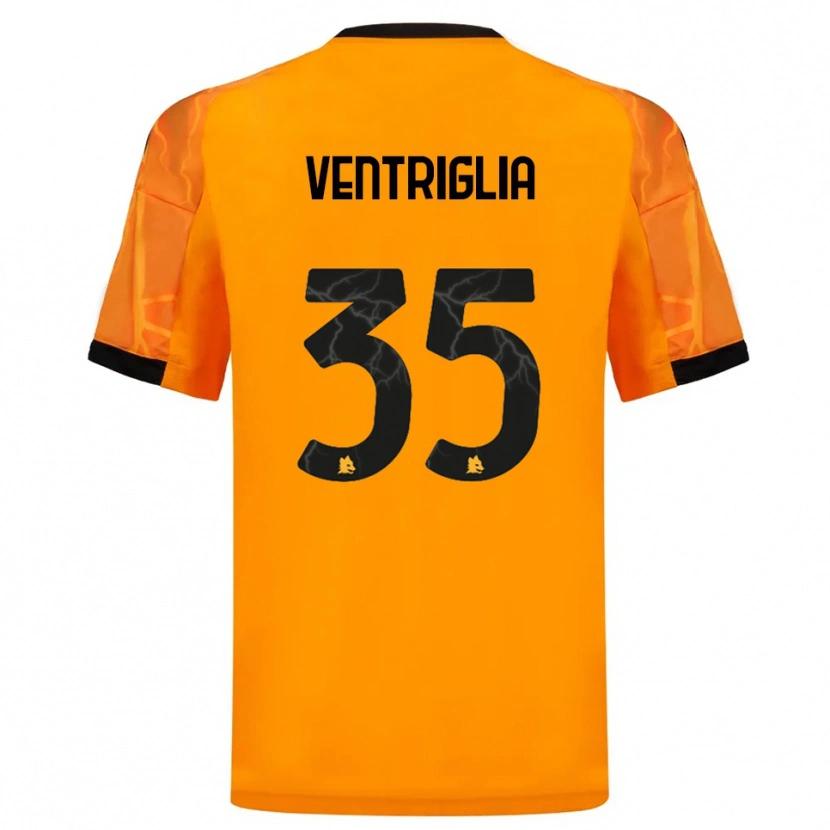Danxen Hombre Camiseta Rosanna Ventriglia #35 Naranja Negro 2ª Equipación 2025/26 La Camisa México