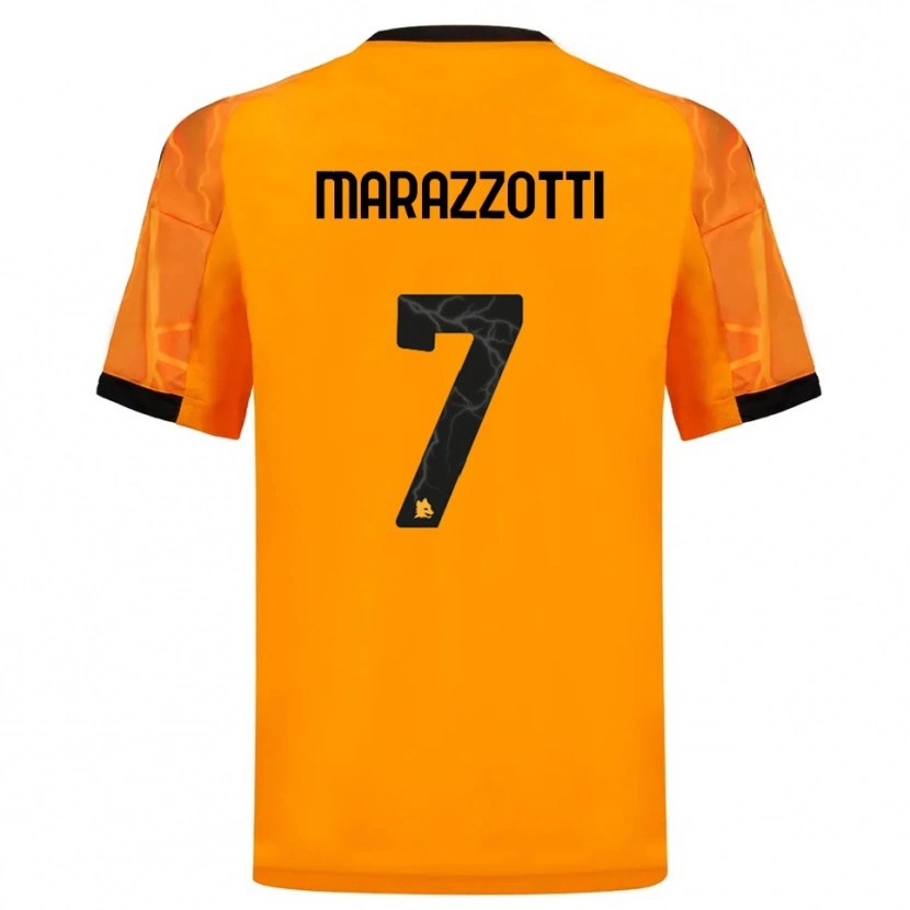 Danxen Hombre Camiseta Fabrizio Marazzotti #7 Naranja Negro 2ª Equipación 2025/26 La Camisa México