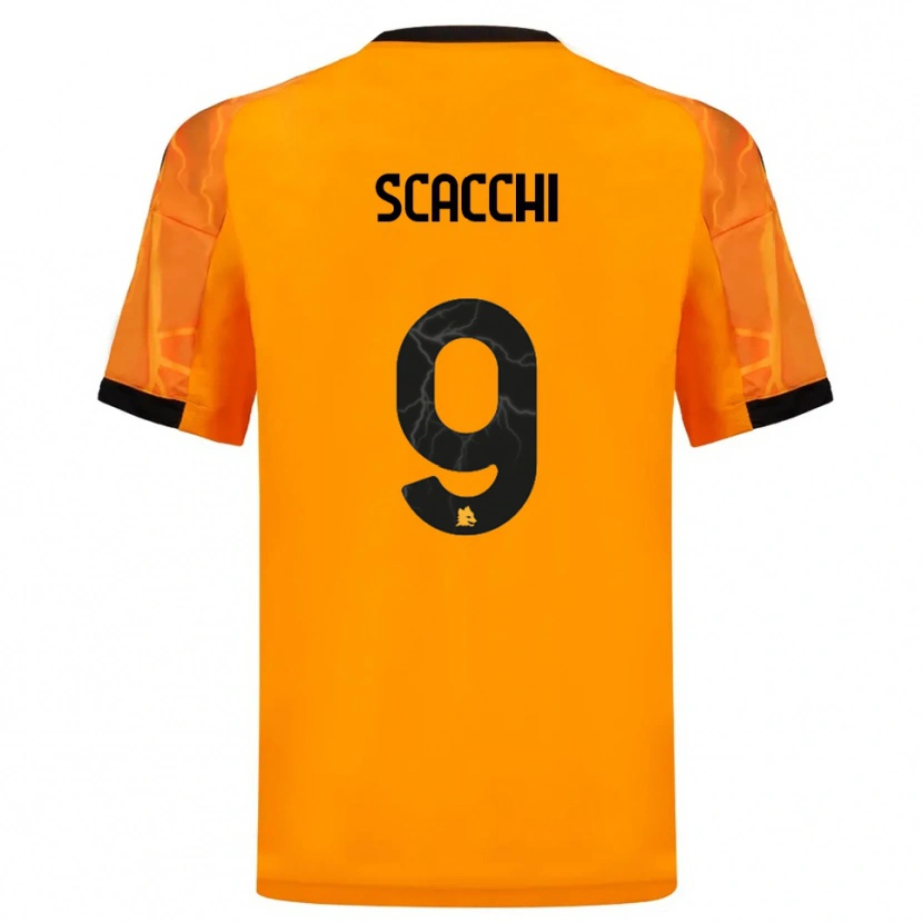 Danxen Hombre Camiseta Manuel Scacchi #9 Naranja Negro 2ª Equipación 2025/26 La Camisa México
