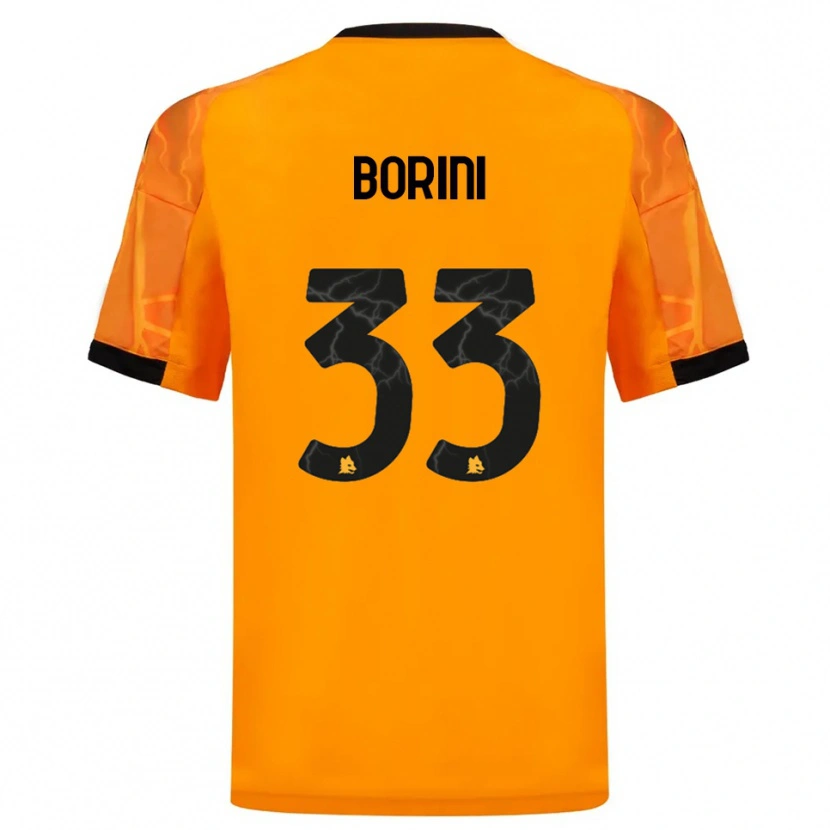 Danxen Hombre Camiseta Joyce Borini #33 Naranja Negro 2ª Equipación 2025/26 La Camisa México