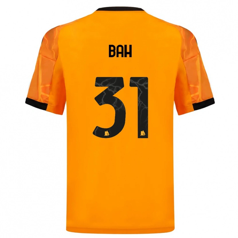 Danxen Hombre Camiseta Muhammed Bah #31 Naranja Negro 2ª Equipación 2025/26 La Camisa México