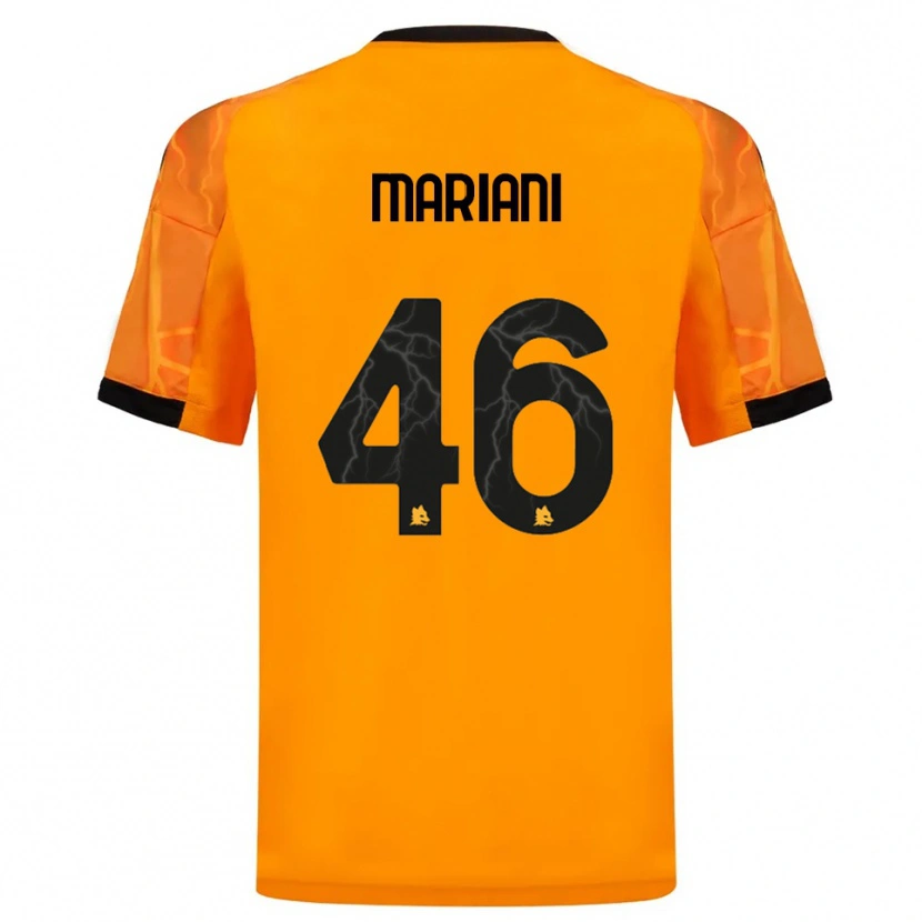 Danxen Hombre Camiseta Christian Mariani #46 Naranja Negro 2ª Equipación 2025/26 La Camisa México