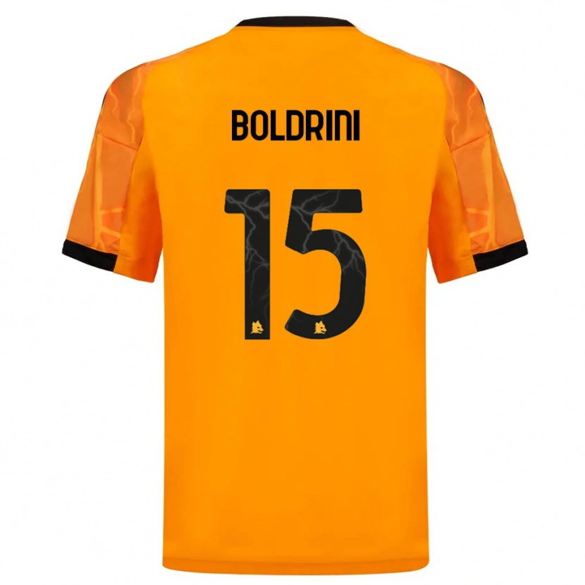 Danxen Hombre Camiseta Mattia Boldrini #15 Naranja Negro 2ª Equipación 2025/26 La Camisa México