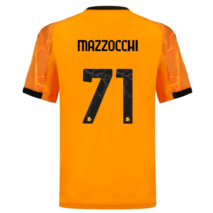 Danxen Hombre Camiseta Giulia Mazzocchi #71 Naranja Negro 2ª Equipación 2025/26 La Camisa México