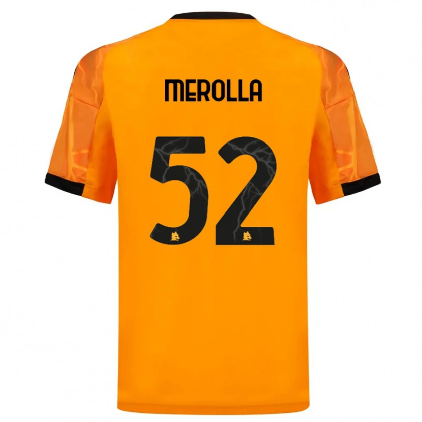 Danxen Hombre Camiseta Liliana Merolla #52 Naranja Negro 2ª Equipación 2025/26 La Camisa México