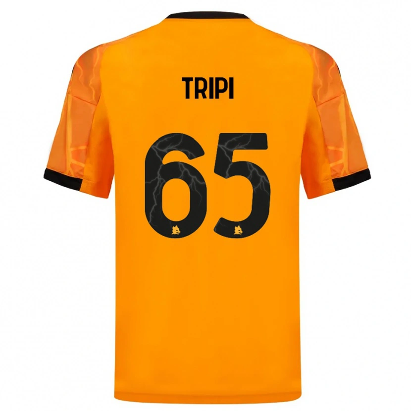 Danxen Hombre Camiseta Filippo Tripi #65 Naranja Negro 2ª Equipación 2025/26 La Camisa México