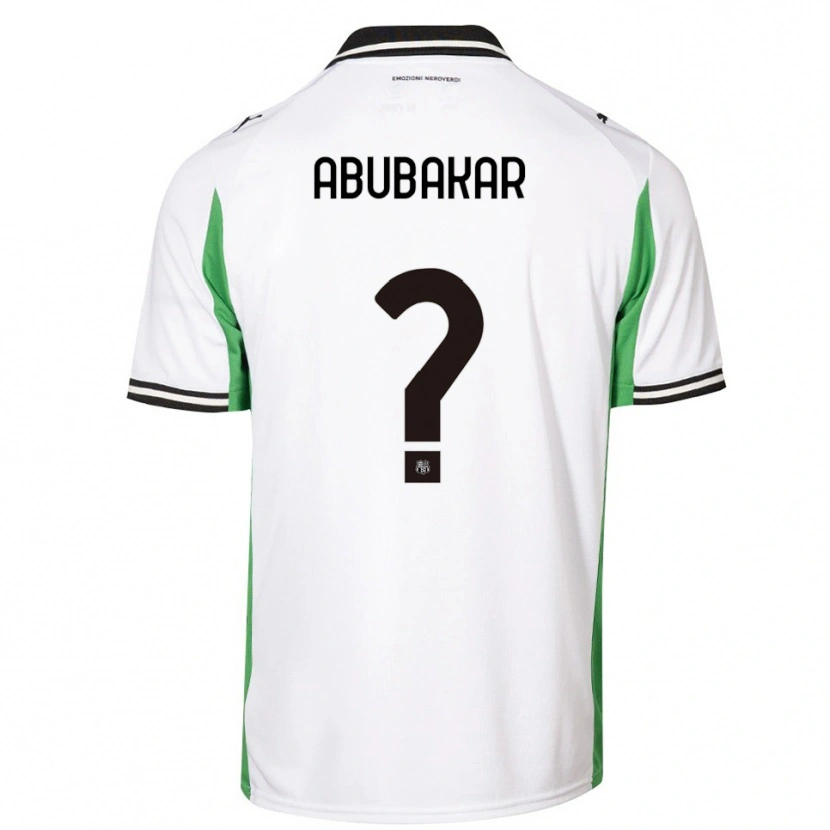 Danxen Hombre Camiseta Salim Abubakar #0 Blanco Verde Negro 2ª Equipación 2025/26 La Camisa México