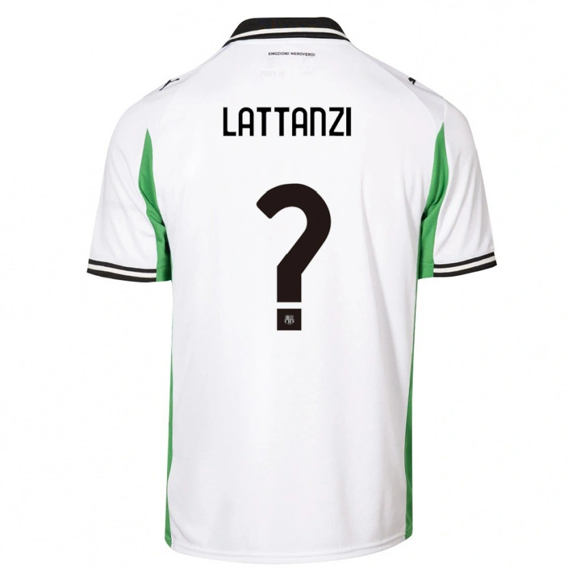 Danxen Hombre Camiseta Luca Lattanzi #0 Blanco Verde Negro 2ª Equipación 2025/26 La Camisa México