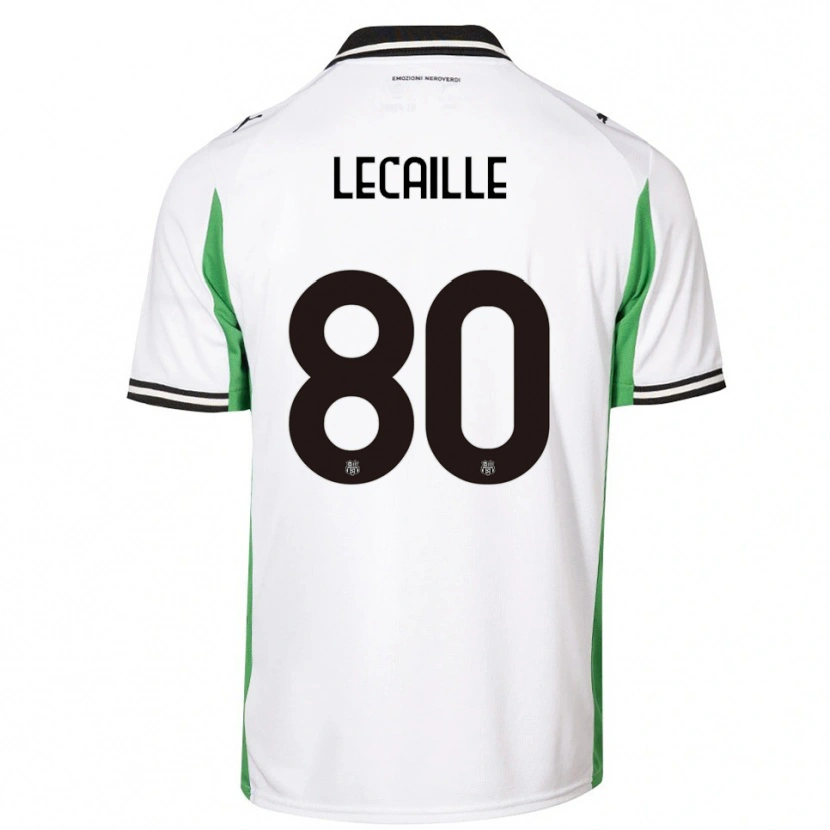 Danxen Hombre Camiseta Carla Lecaille #80 Blanco Verde Negro 2ª Equipación 2025/26 La Camisa México