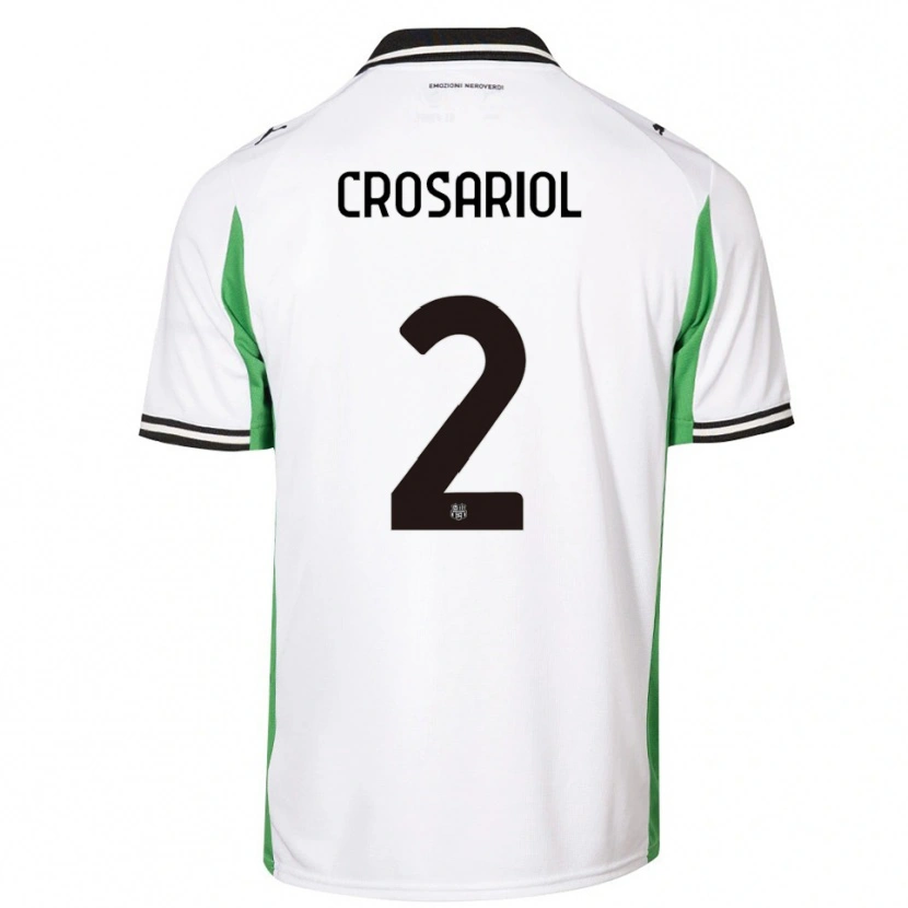 Danxen Hombre Camiseta Daniel Crosariol #2 Blanco Verde Negro 2ª Equipación 2025/26 La Camisa México