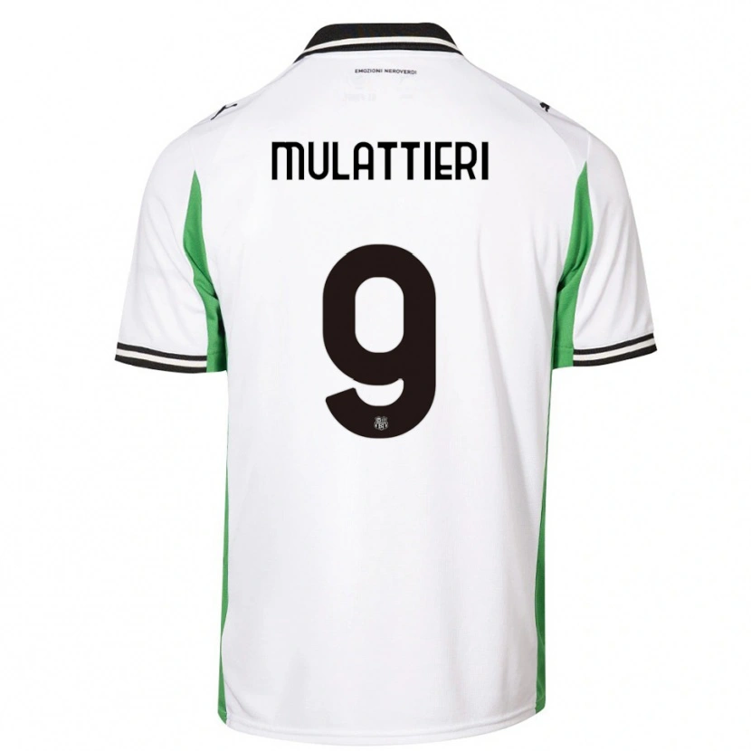 Danxen Hombre Camiseta Samuele Mulattieri #9 Blanco Verde Negro 2ª Equipación 2025/26 La Camisa México