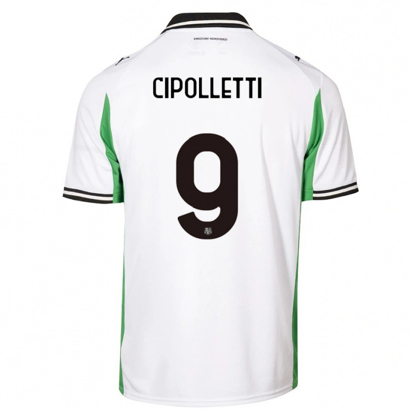 Danxen Hombre Camiseta Matteo Cipolletti #9 Blanco Verde Negro 2ª Equipación 2025/26 La Camisa México