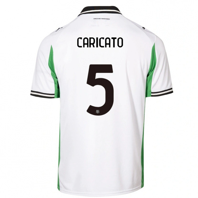 Danxen Hombre Camiseta Tiziano Caricato #5 Blanco Verde Negro 2ª Equipación 2025/26 La Camisa México