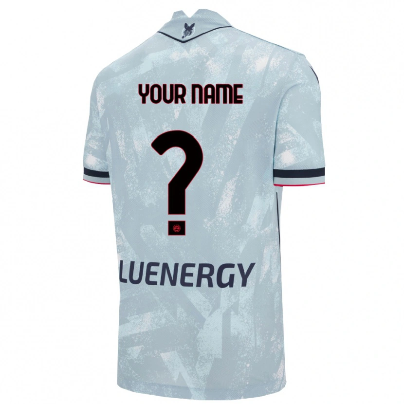 Danxen Hombre Camiseta Su Nombre #0 Azul Claro Negro 2ª Equipación 2025/26 La Camisa México