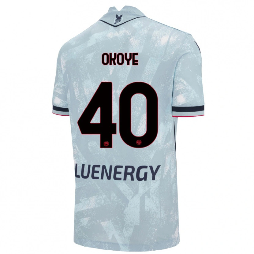 Danxen Hombre Camiseta Maduka Okoye #40 Azul Claro Negro 2ª Equipación 2025/26 La Camisa México