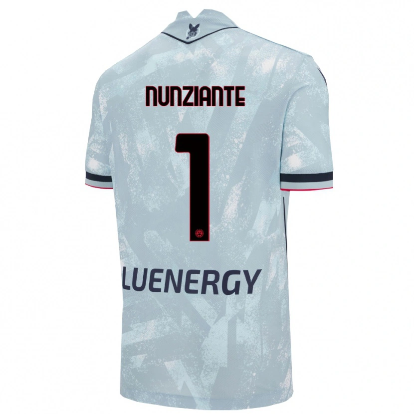 Danxen Hombre Camiseta Alessandro Nunziante #1 Azul Claro Negro 2ª Equipación 2025/26 La Camisa México