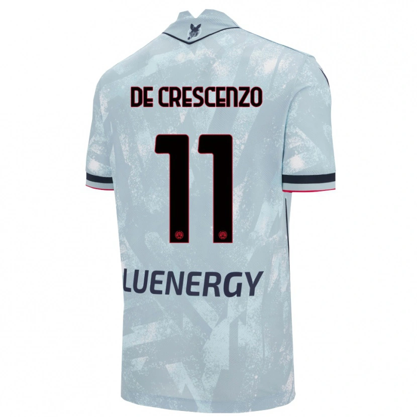 Danxen Hombre Camiseta Marco De Crescenzo #11 Azul Claro Negro 2ª Equipación 2025/26 La Camisa México