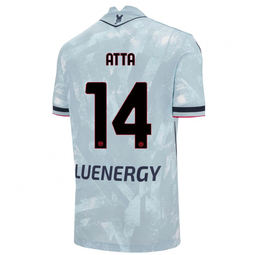 Danxen Hombre Camiseta Arthur Atta #14 Azul Claro Negro 2ª Equipación 2025/26 La Camisa México