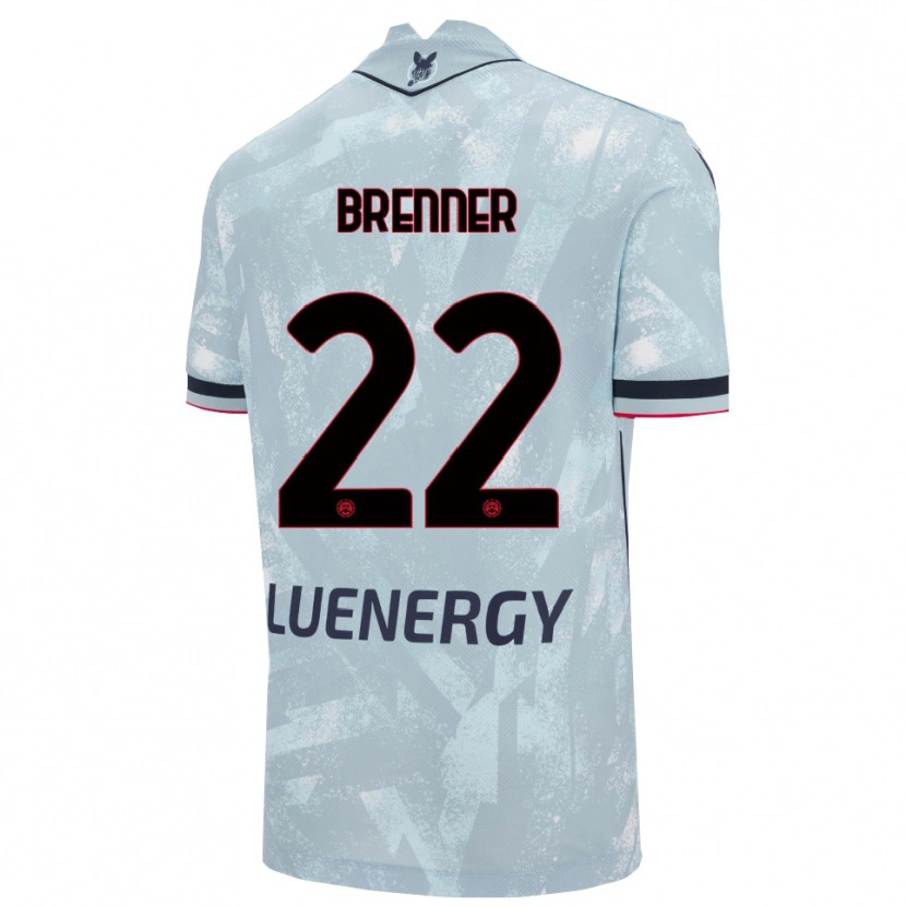 Danxen Hombre Camiseta Brenner #22 Azul Claro Negro 2ª Equipación 2025/26 La Camisa México