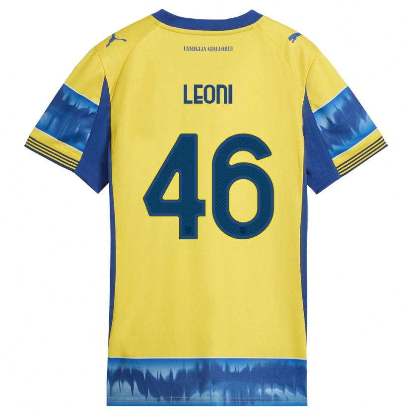 Danxen Hombre Camiseta Giovanni Leoni #46 Amarillo Azul 2ª Equipación 2025/26 La Camisa México