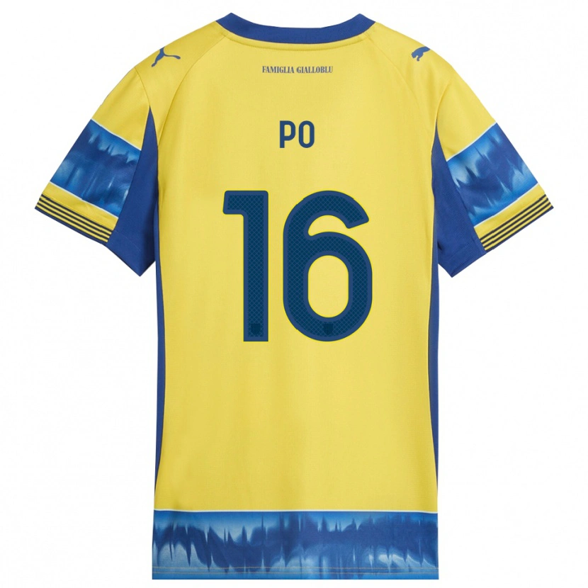 Danxen Hombre Camiseta Federico Po #16 Amarillo Azul 2ª Equipación 2025/26 La Camisa México
